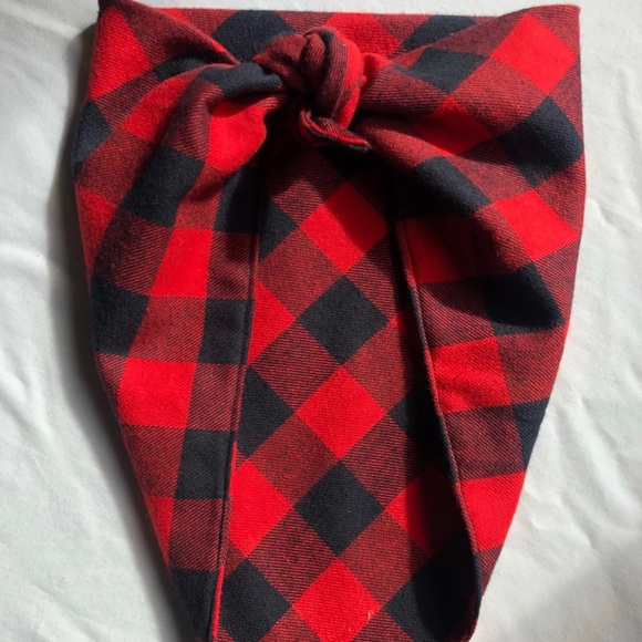 *NWOT* Medium Buffalo Plaid Dog Bandana, Flannel - Picture 2 of 2